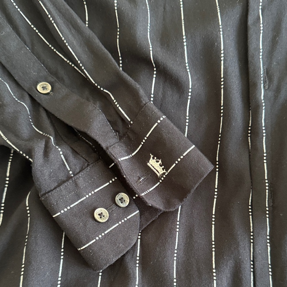 Black Striped Men's Shirt